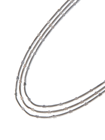 Shimmer Shimmer Necklace - Gunmetal