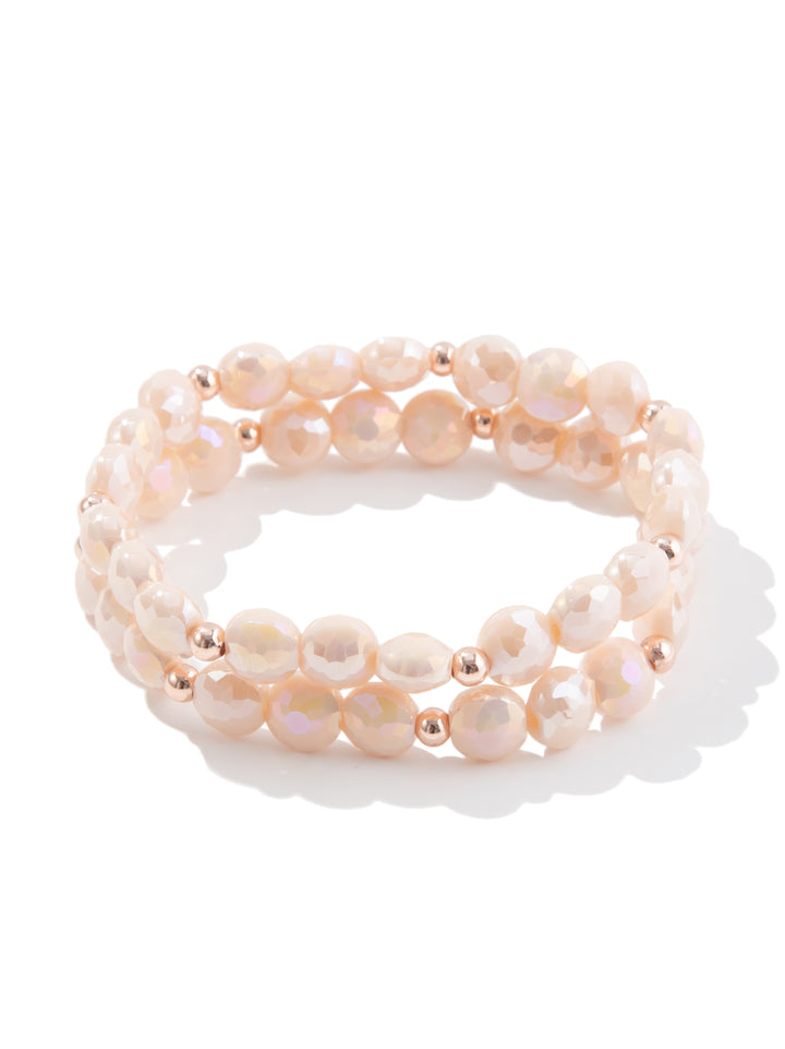 Shimmering Midnight Bracelet - Coconut Light Rose Gold