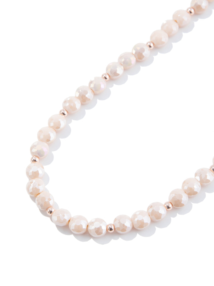 Shimmering Midnight Necklace - Coconut Light Rose Gold