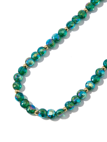 Shimmering Midnight Necklace - Prism Jade