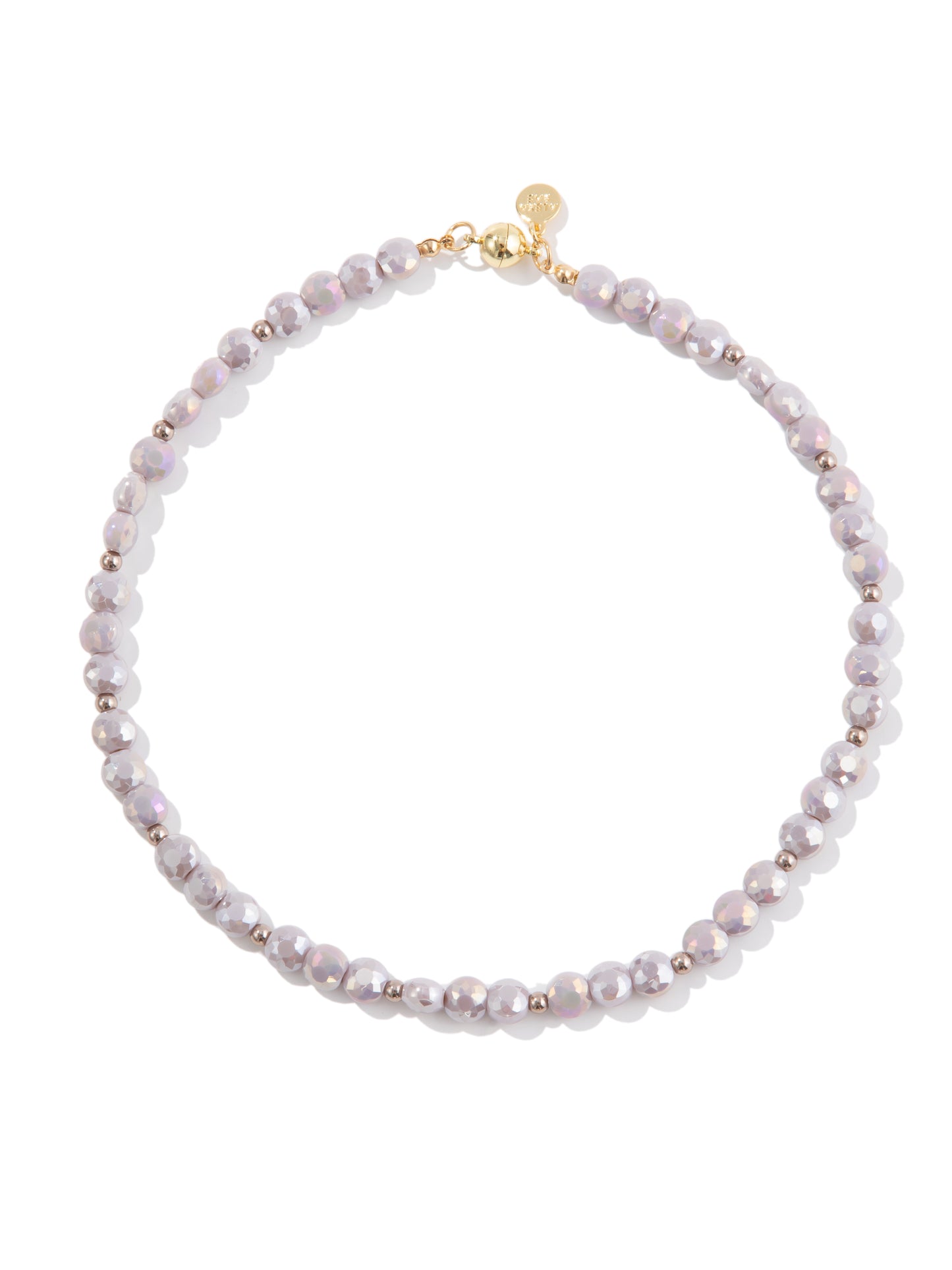 Shimmering Midnight Necklace - Metallic Platinum