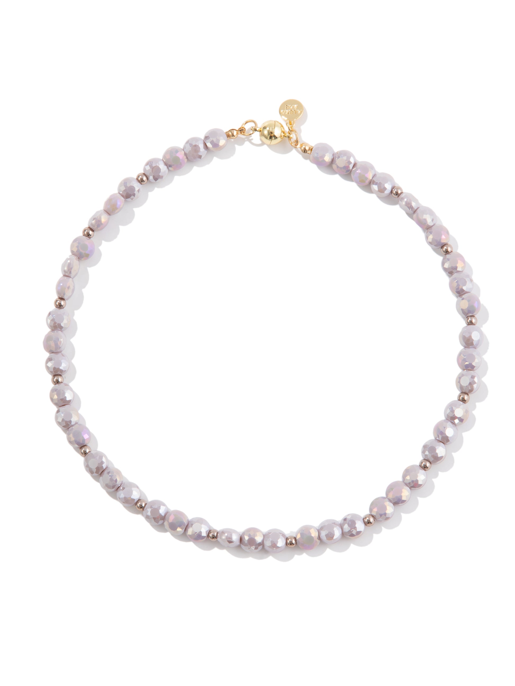 Shimmering Midnight Necklace - Metallic Platinum