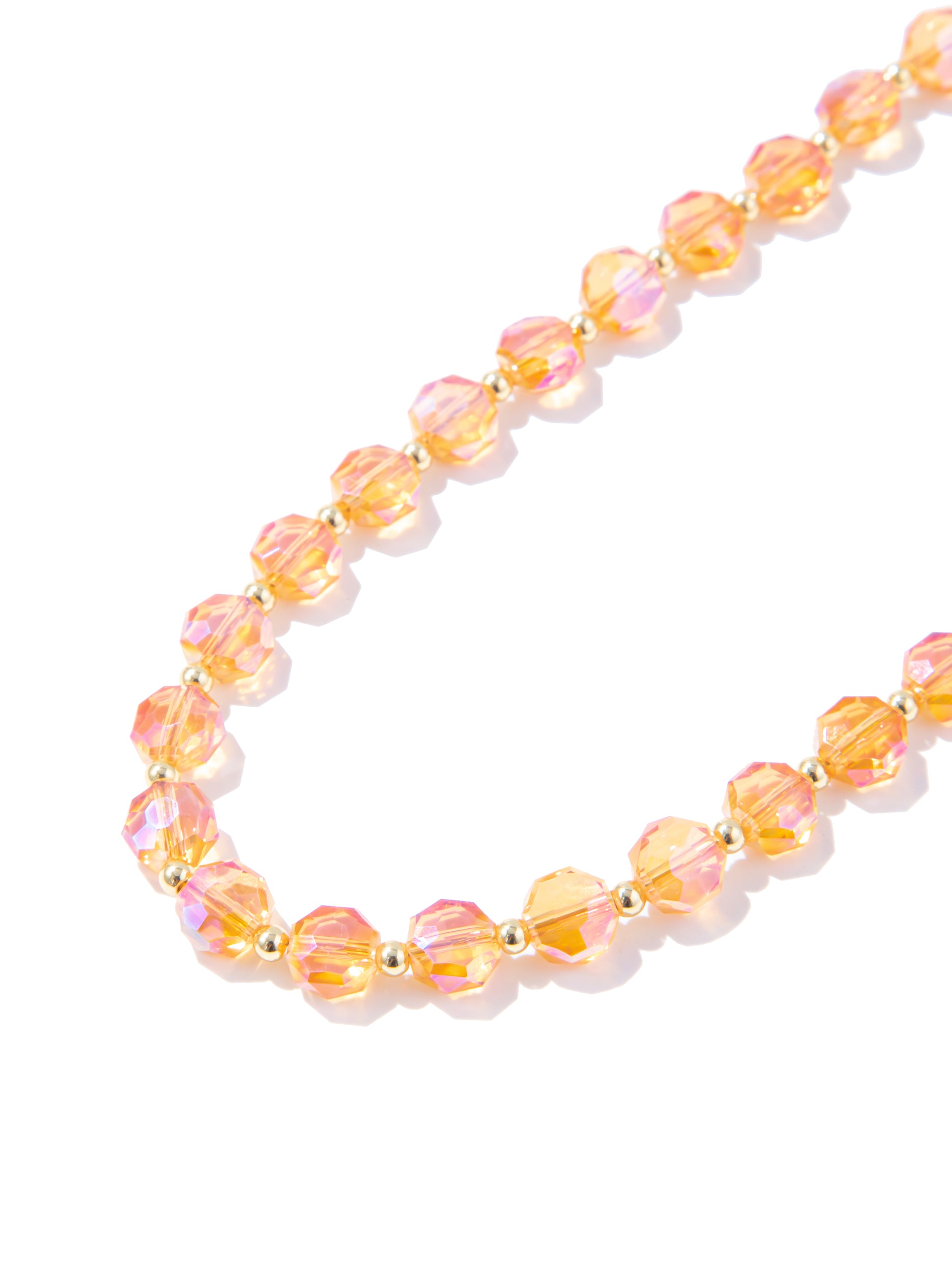 Shimmering Night Necklace - Mango Tango