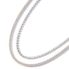 Sienna Bliss Necklace - Metallic Linen