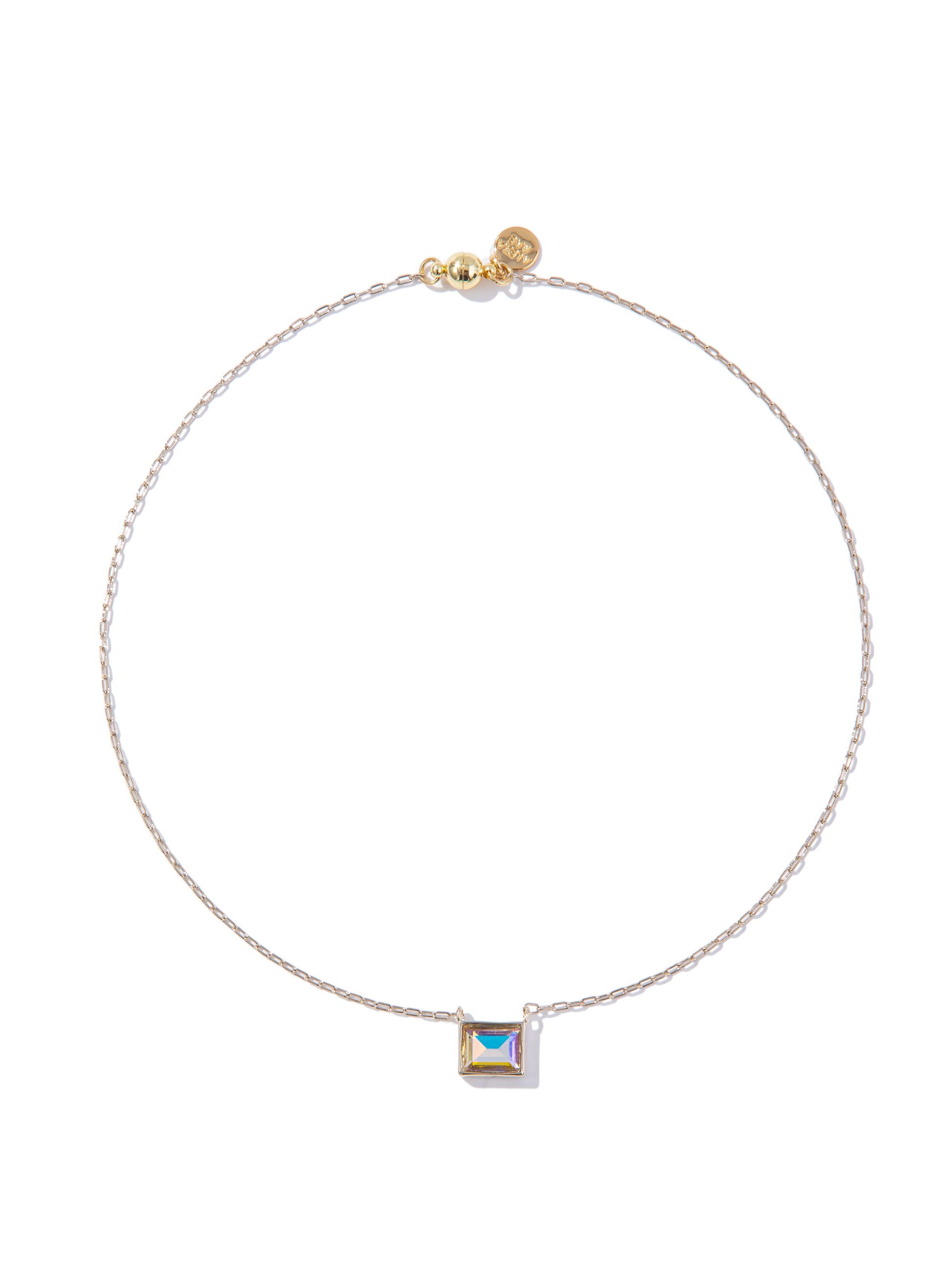 Skylar Necklace - Metallic Linen Champagne