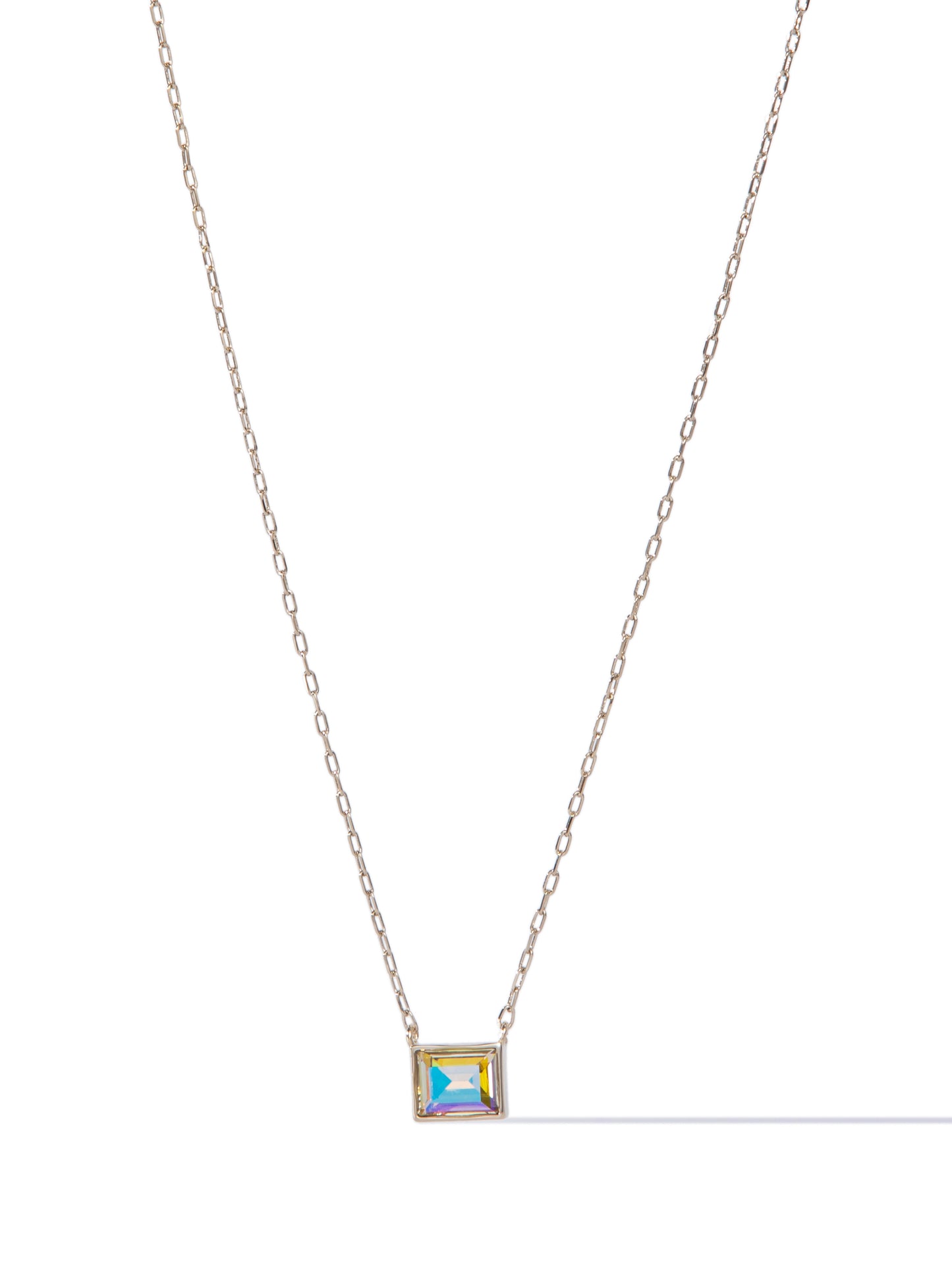 Skylar Necklace - Metallic Linen Champagne