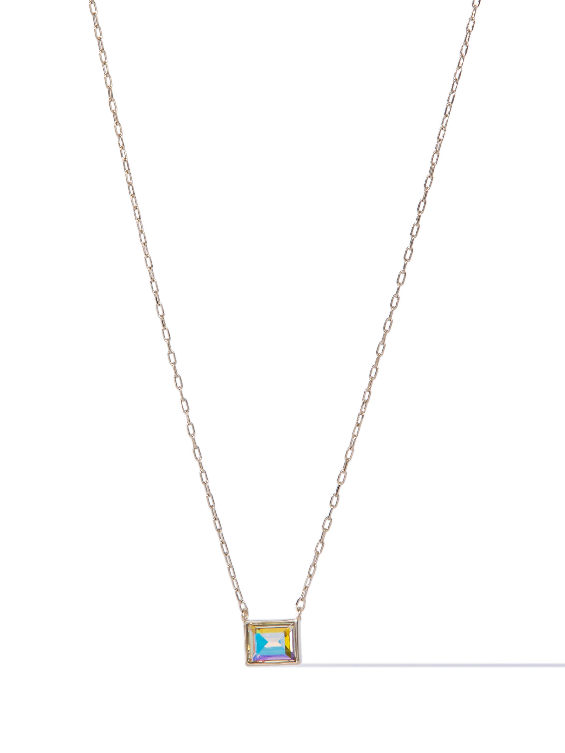 Skylar Necklace - Metallic Linen Champagne