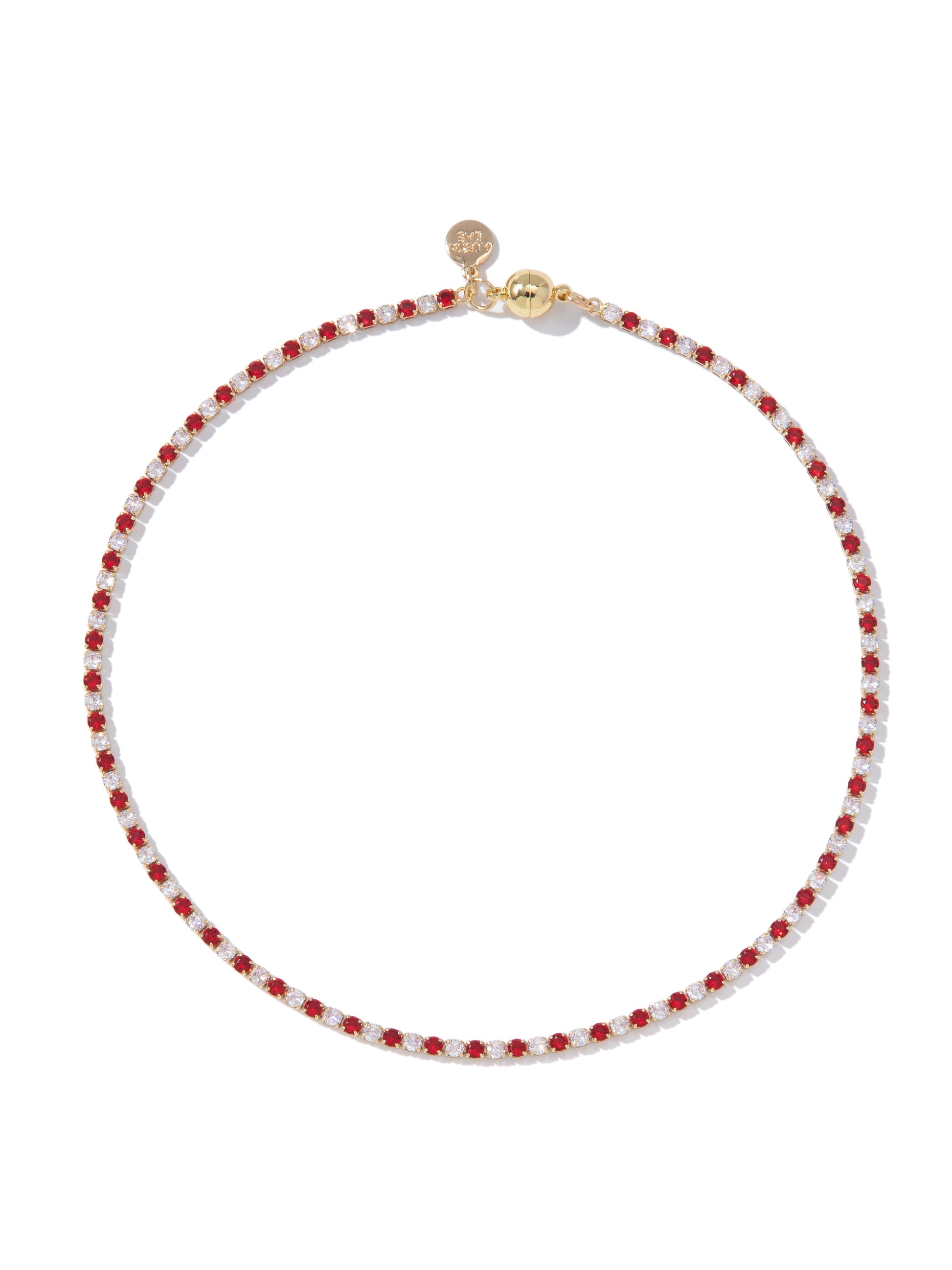 Snowspell Necklace - Ruby