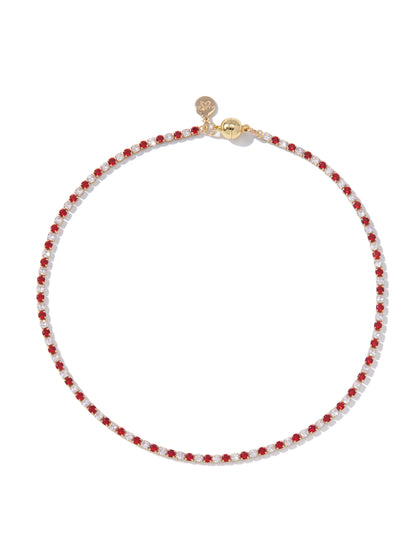 Snowspell Necklace - Ruby