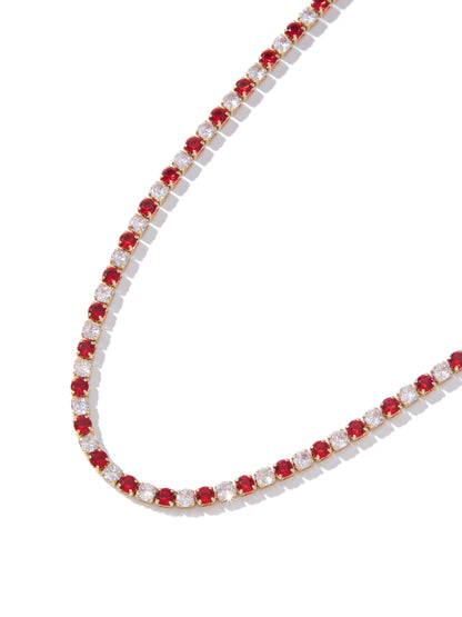 Snowspell Necklace - Ruby