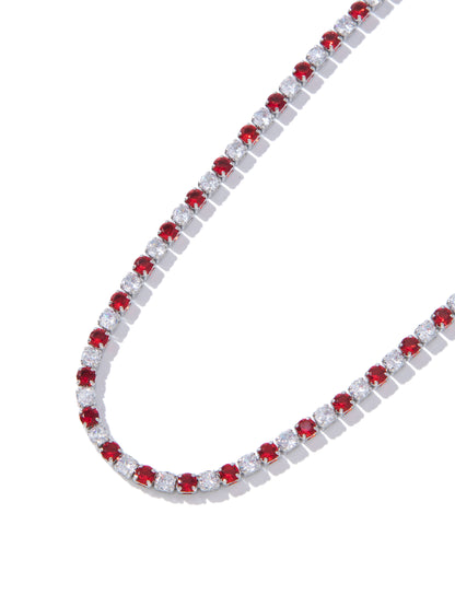 Snowspell Necklace - Ruby