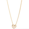 Something About You Heart Necklace - Gold