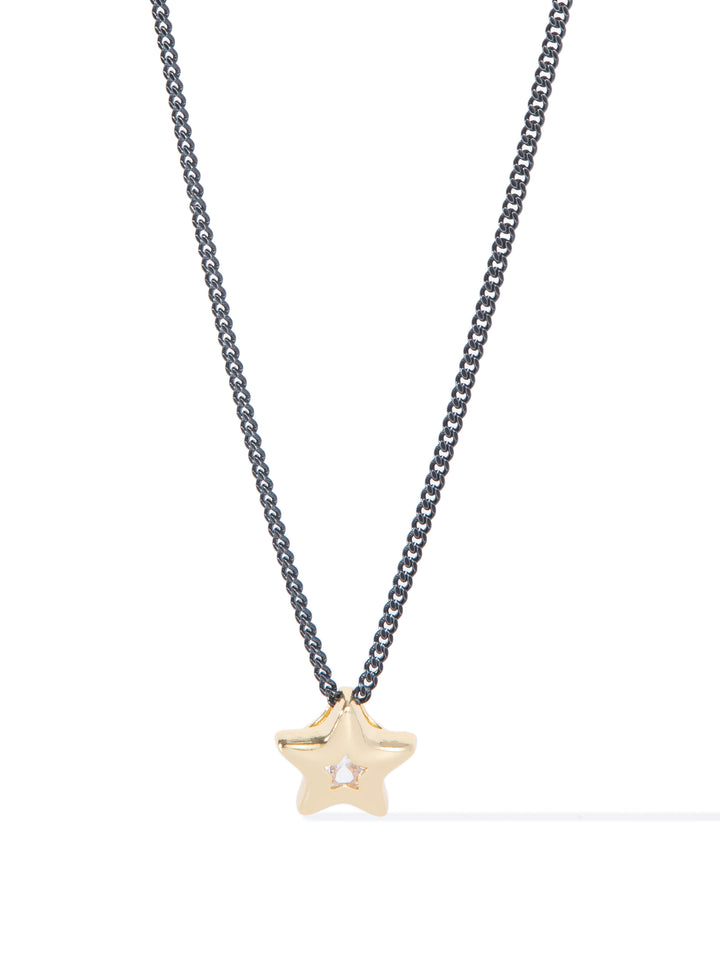 Something About You Necklace - Metallic Pearl Black