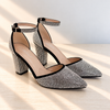 Songful Rhinestone Heels - Black