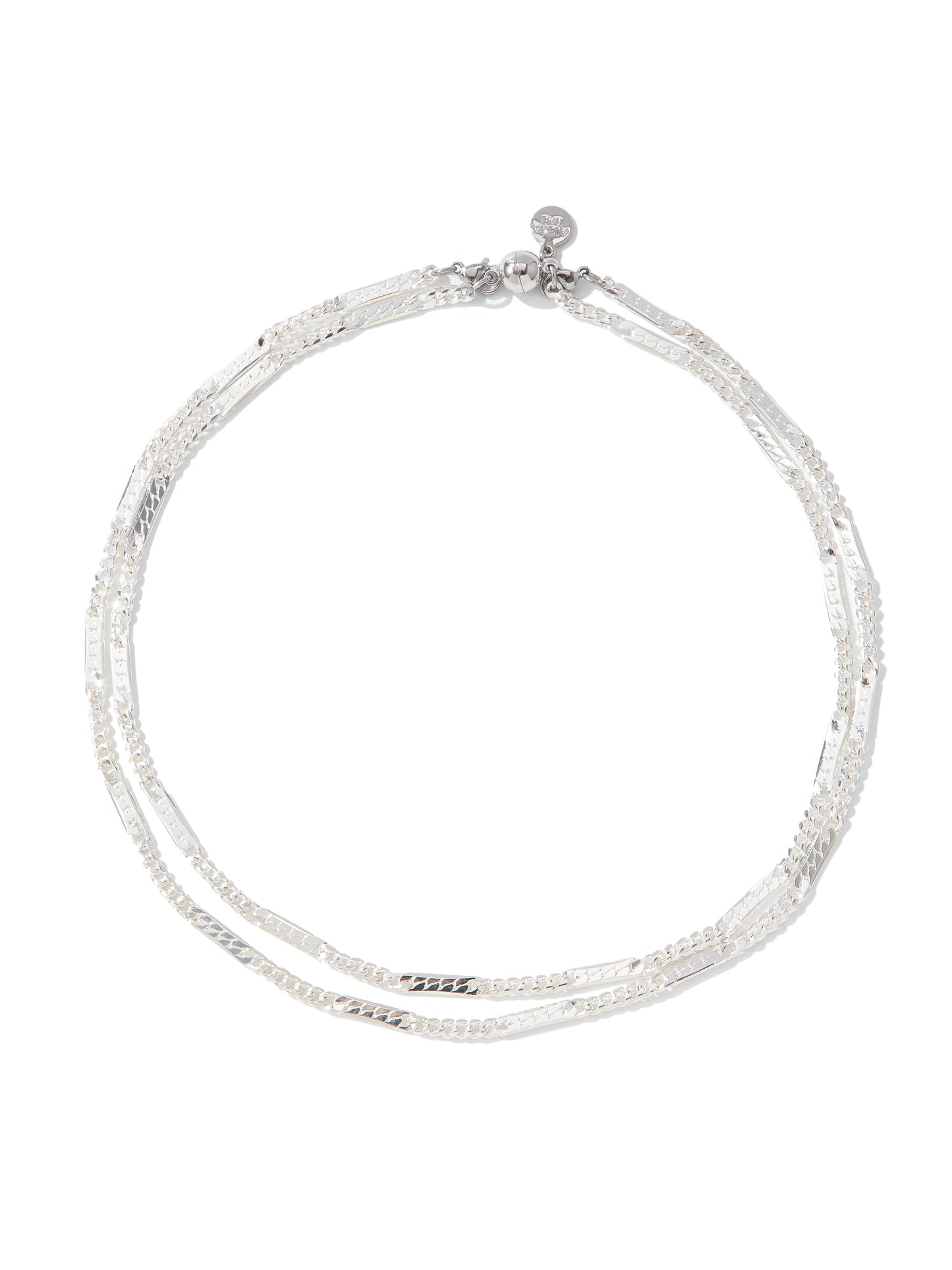 Sparks Flying Necklace - Liquid Metallic Pearl White