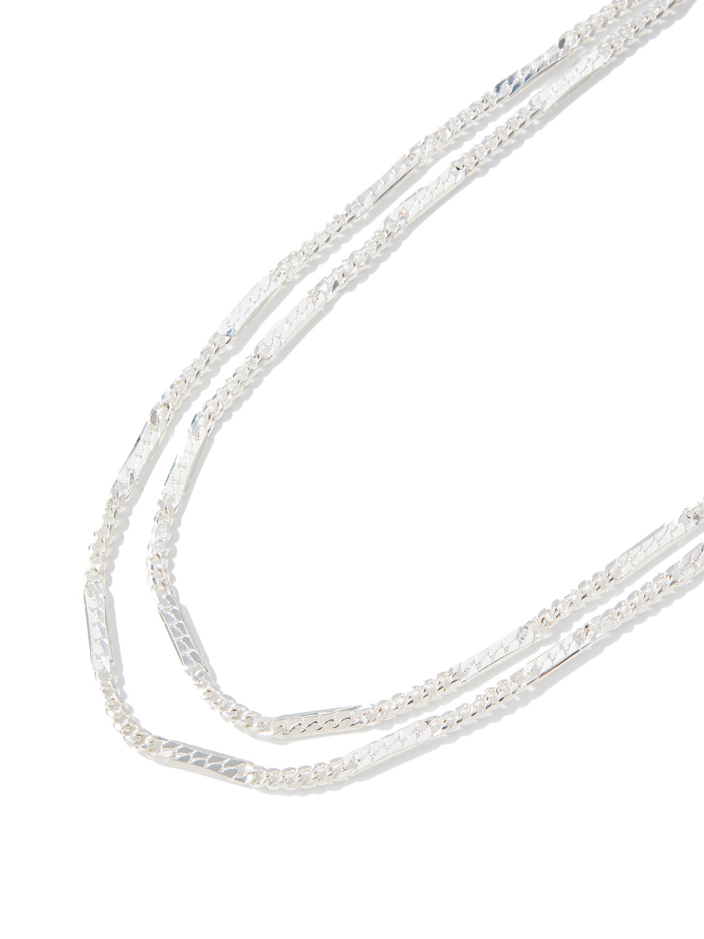 Sparks Flying Necklace - Liquid Metallic Pearl White