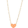 Spring Love Necklace - Neon Coral