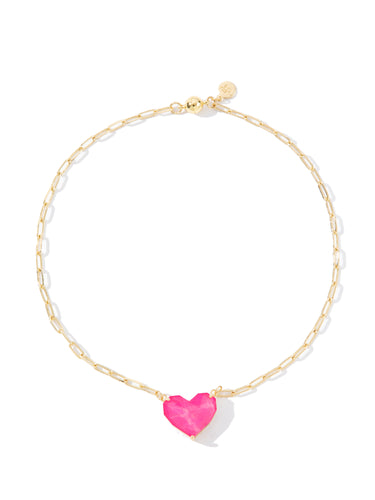 Spring Love Necklace - Neon Pink