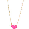 Spring Love Necklace - Neon Pink