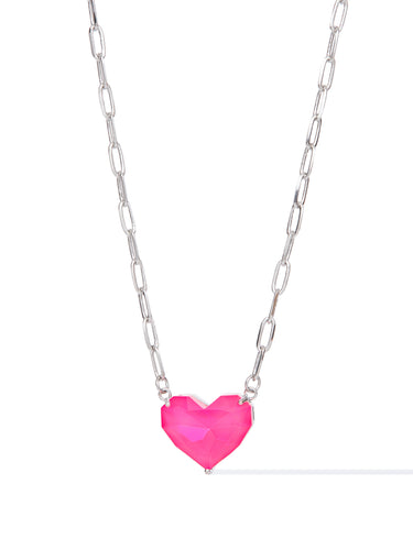 Spring Love Necklace - Neon Pink