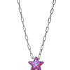 Star Of My Life Necklace - Gunmetal Orchid