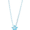 Star Of My Life Necklace - Metallic Dream Blue Aqua