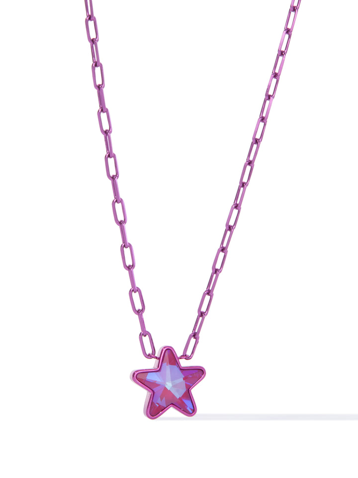 Star Of My Life Necklace - Metallic Wildflower