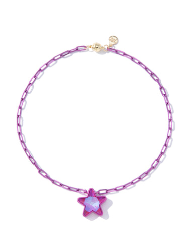 Star Of My Life Necklace - Metallic Wildflower