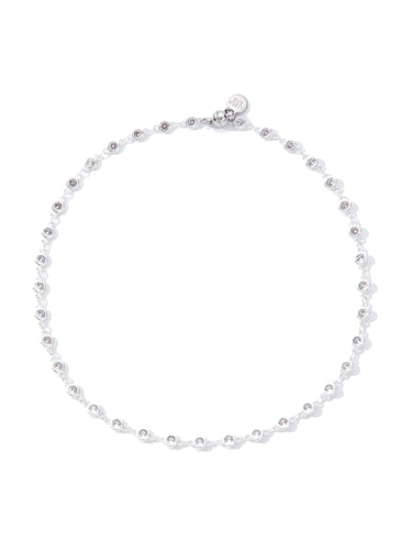 Starlight Spark Necklace - Liquid Metallic Pearl White