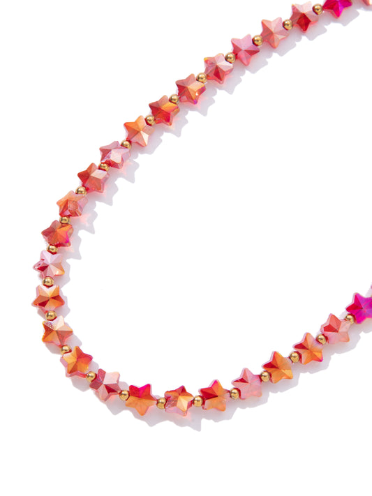Stars Of Freedom Necklace - Strawberry