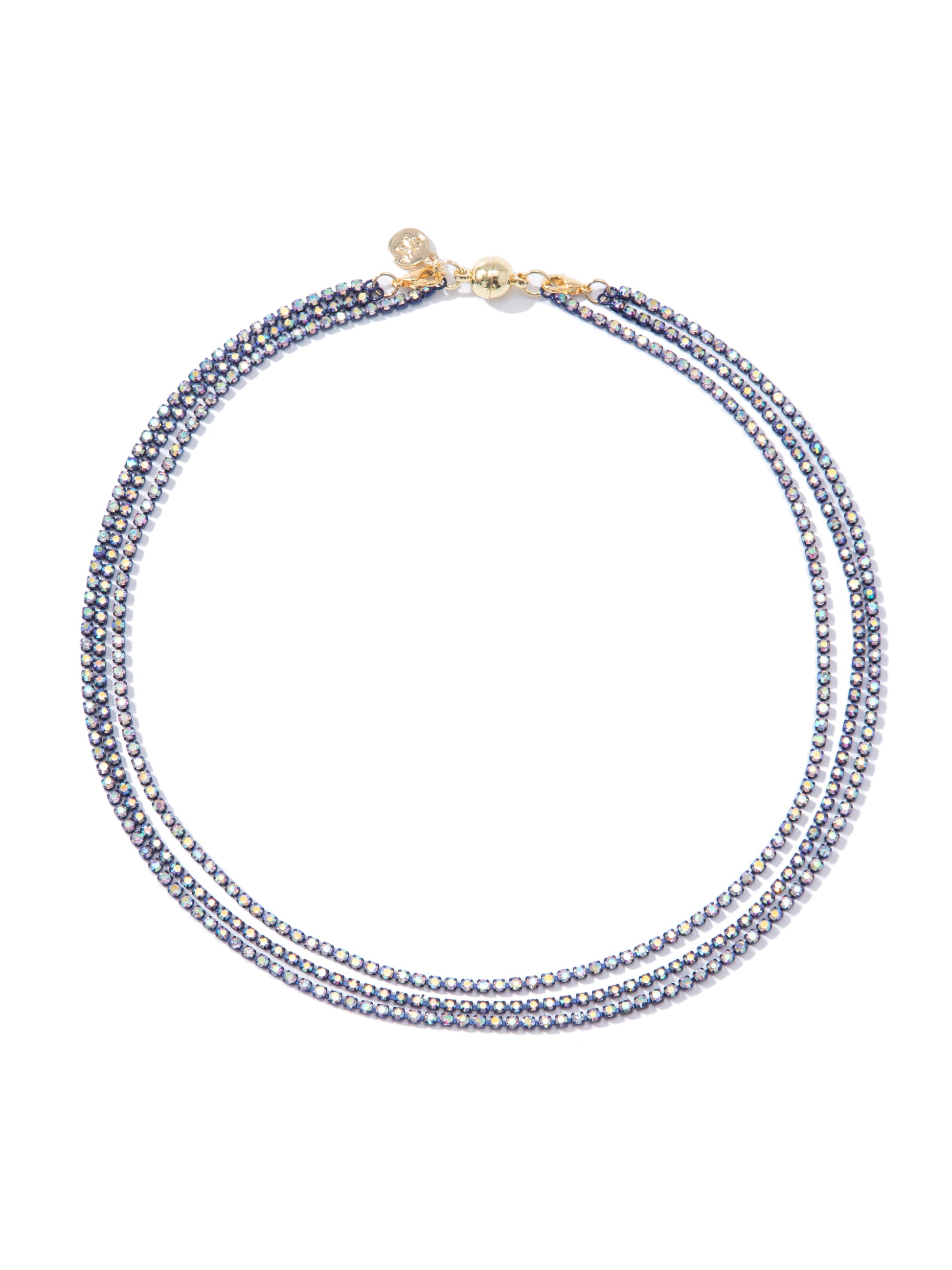 Stitches Necklace - Metallic Midnight