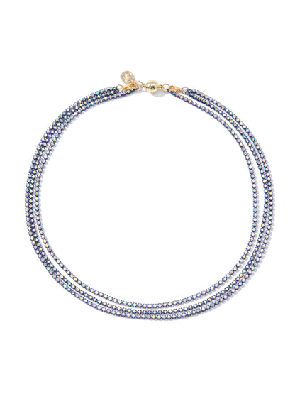 Stitches Necklace - Metallic Midnight