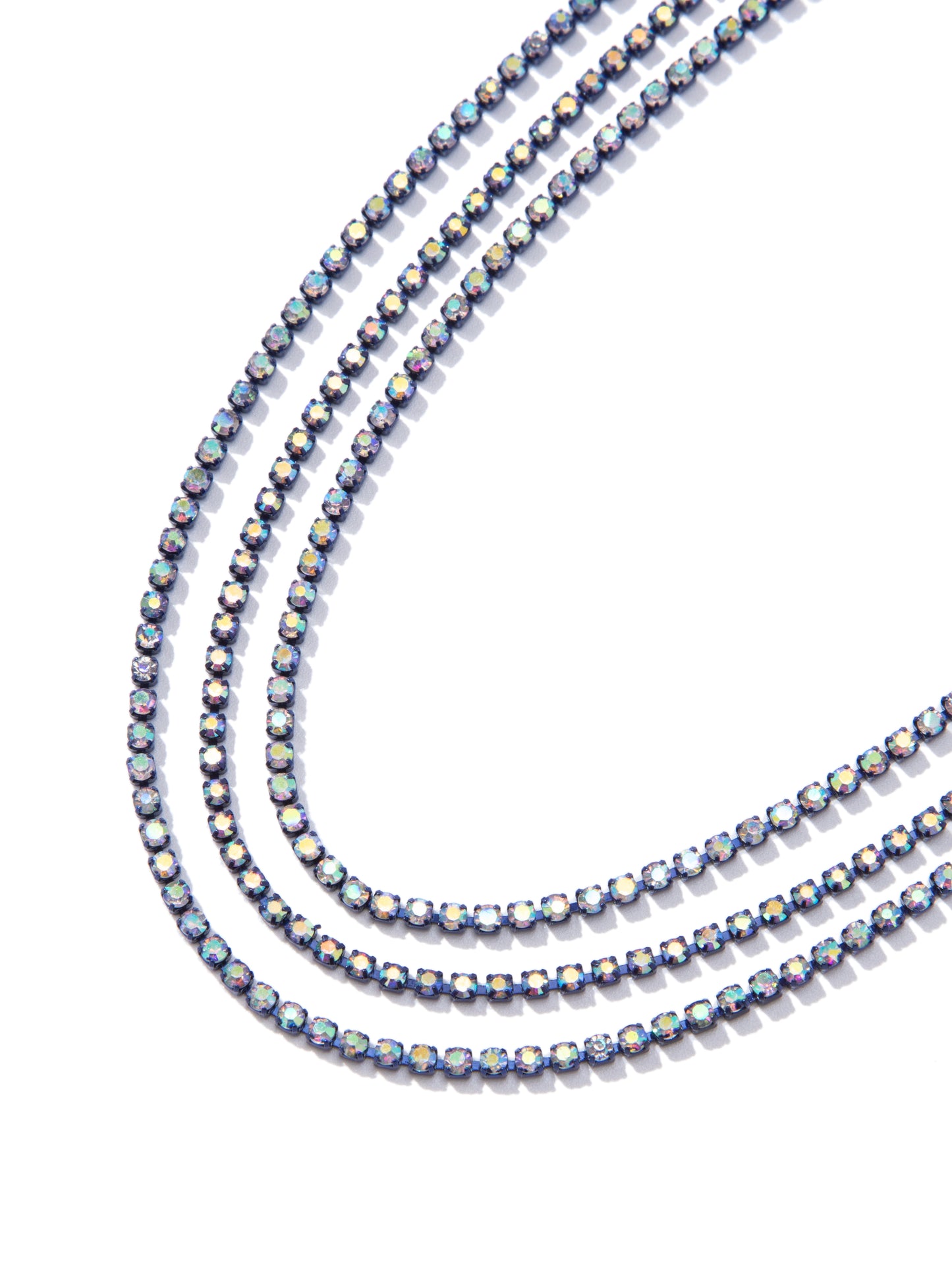 Stitches Necklace - Metallic Midnight