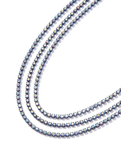 Stitches Necklace - Metallic Midnight