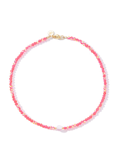 Summer In The City Necklace - Neon Coral