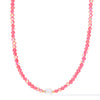 Summer In The City Necklace - Neon Coral