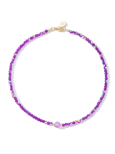 Summer In The City Necklace - Neon Violet