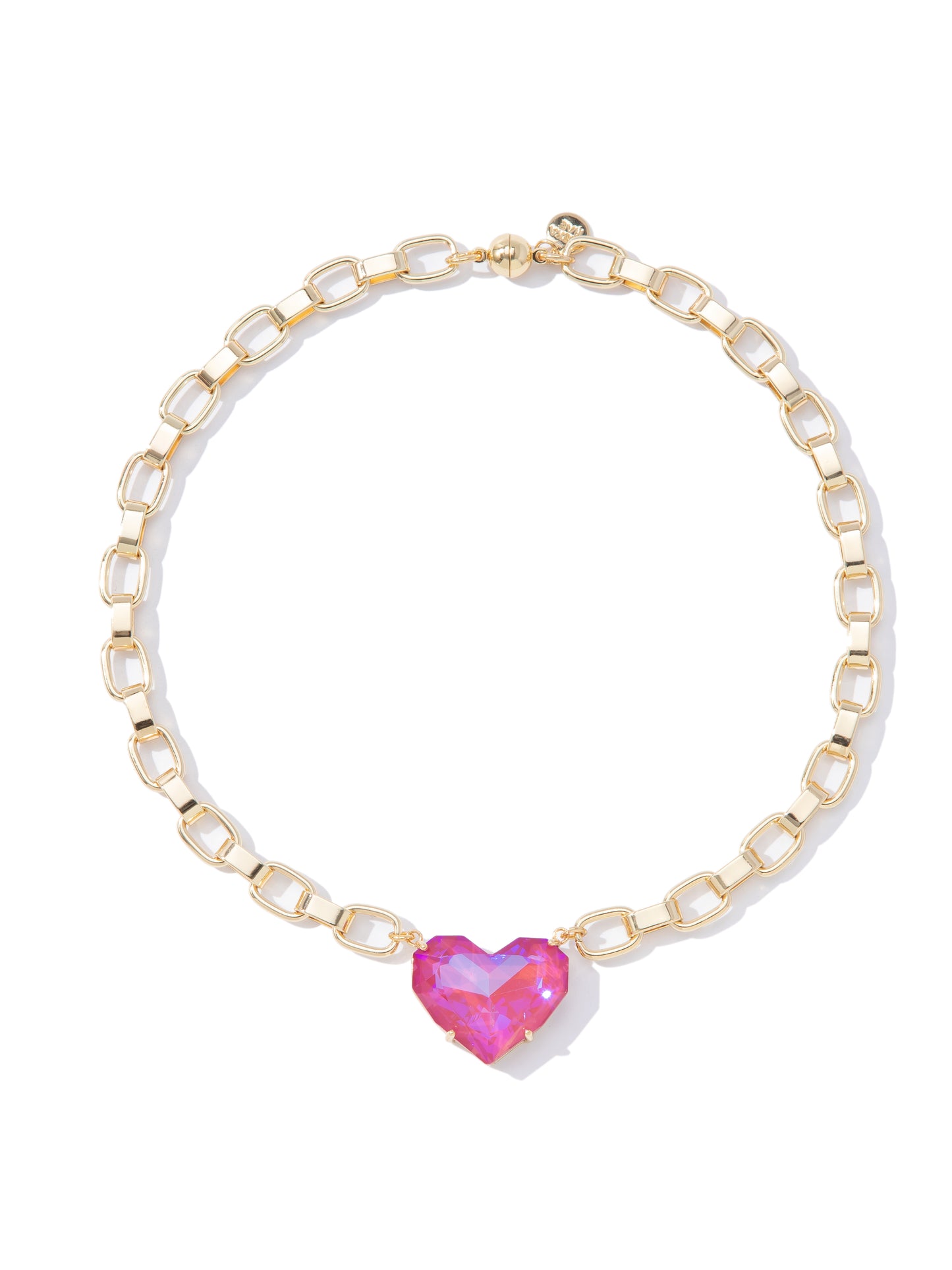 Summer Love Necklace - Gold Berry Pink