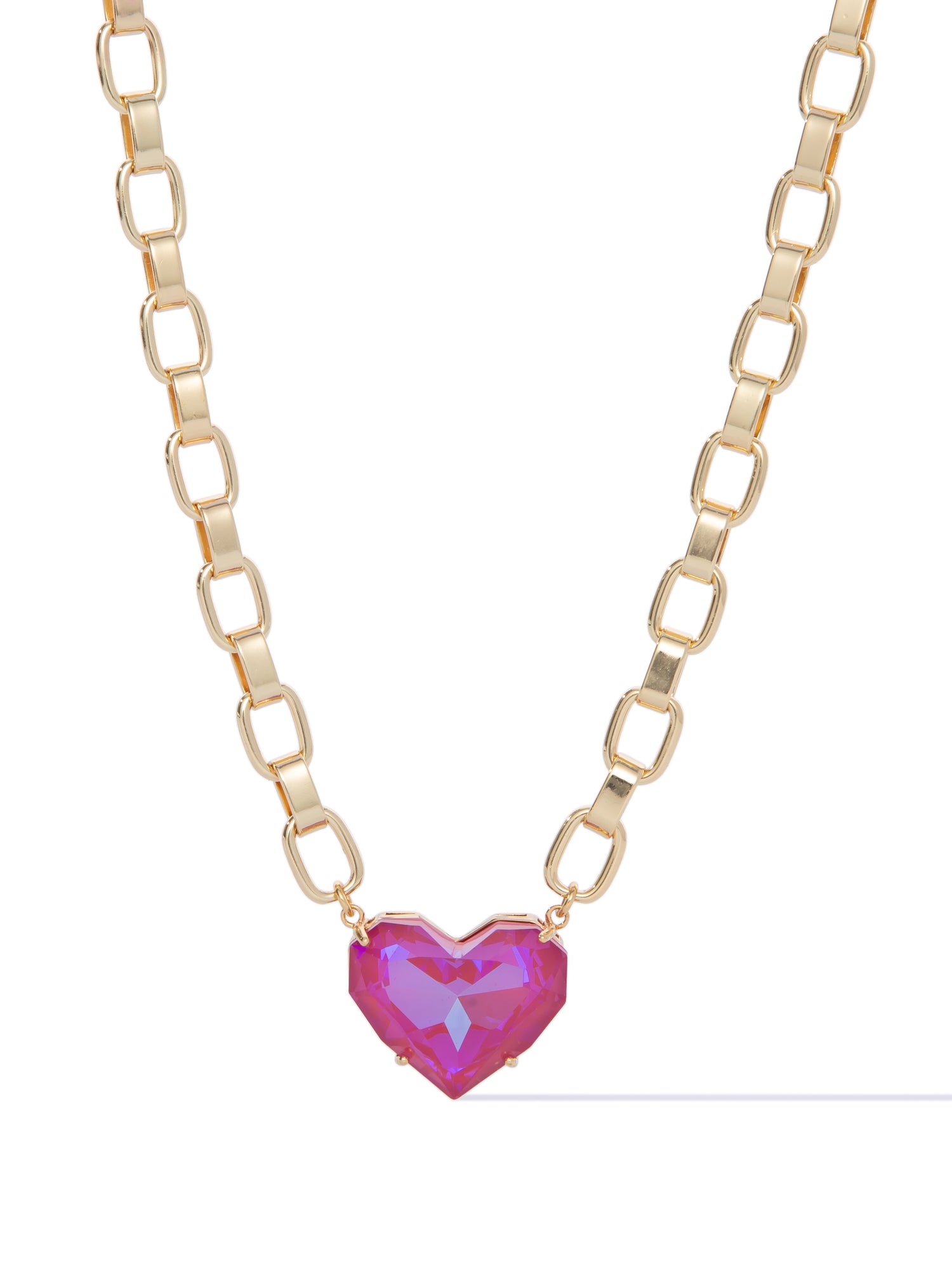 Summer Love Necklace - Gold Berry Pink