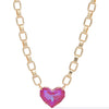 Summer Love Necklace - Gold Berry Pink