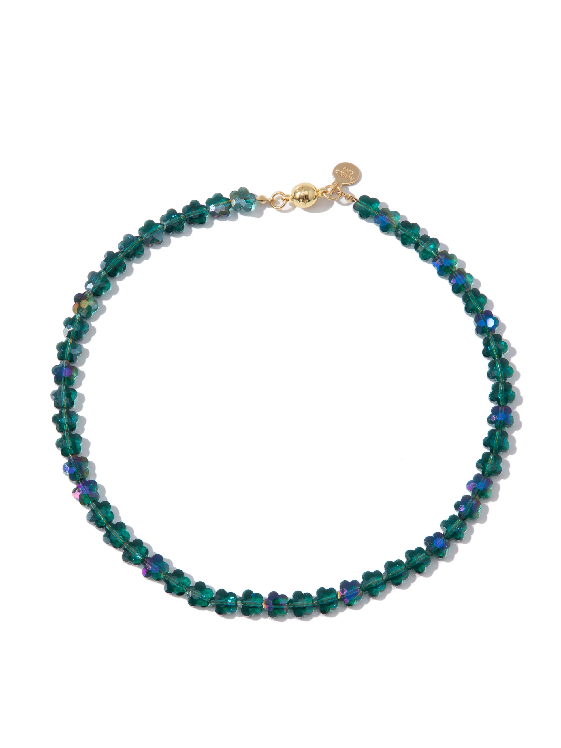 Sunflower Glow Necklace - Sapphire Tide