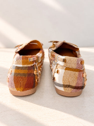 Midge Plaid Flats - Brown Plaid
