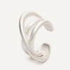 Talia Ring - Metallic Pearl White