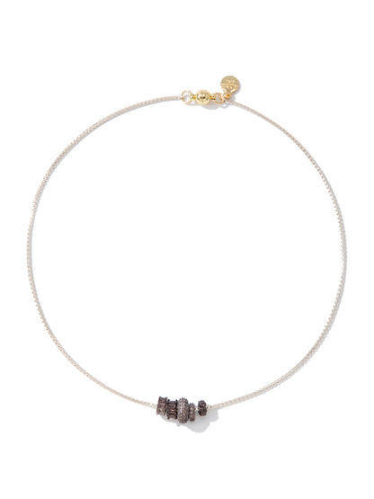 Thinking Out Loud Necklace - Metallic Whisper Hershey Kiss