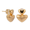 Ti Amo Earrings - Matte Gold