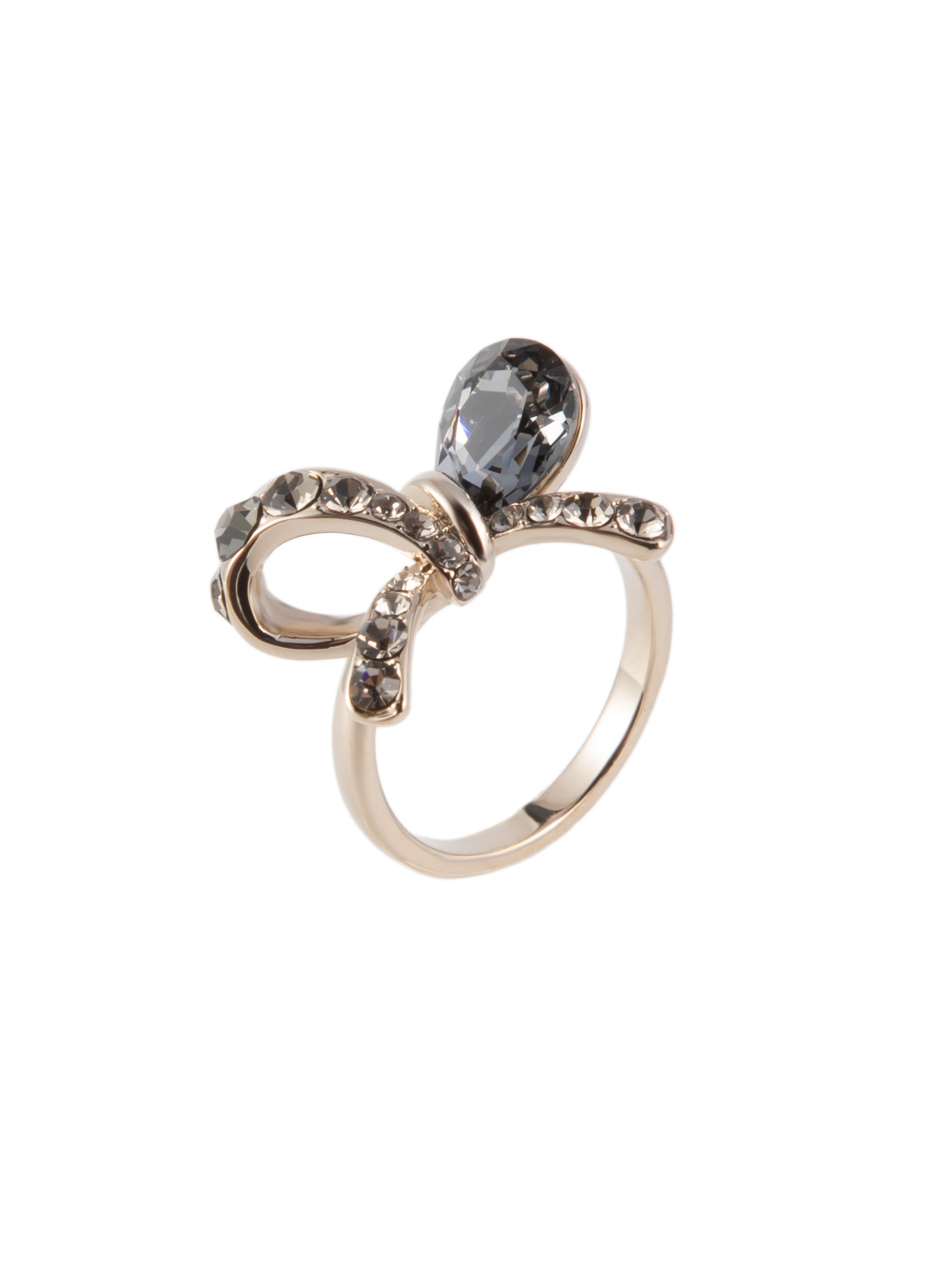 Tied Up Ring - Metallic Linen Smokey