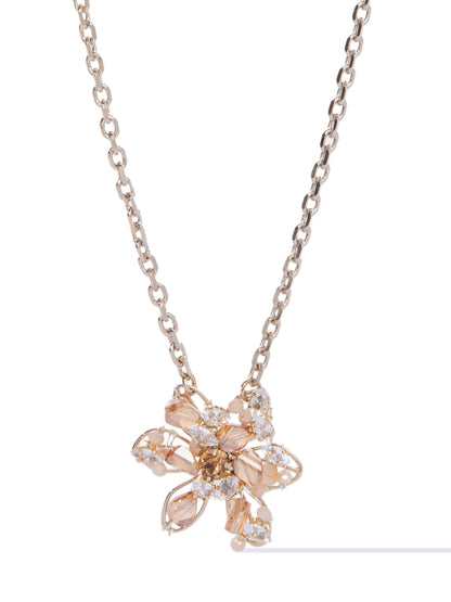 Tulip Necklace - Metallic Linen Champagne