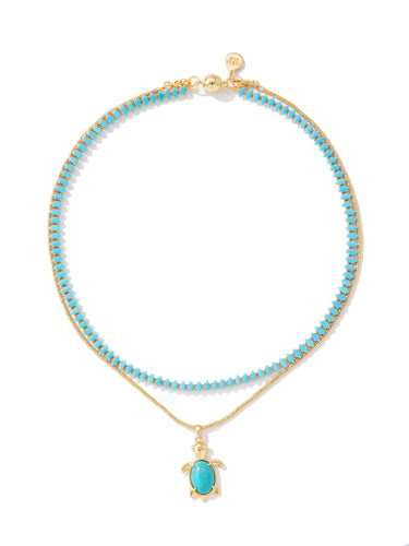 Turtle Beach Necklace - Turquoise