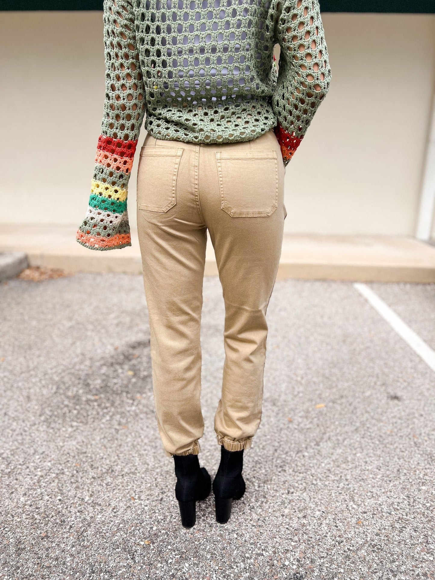 Risen Top Gun Jogger Jeans - Sand