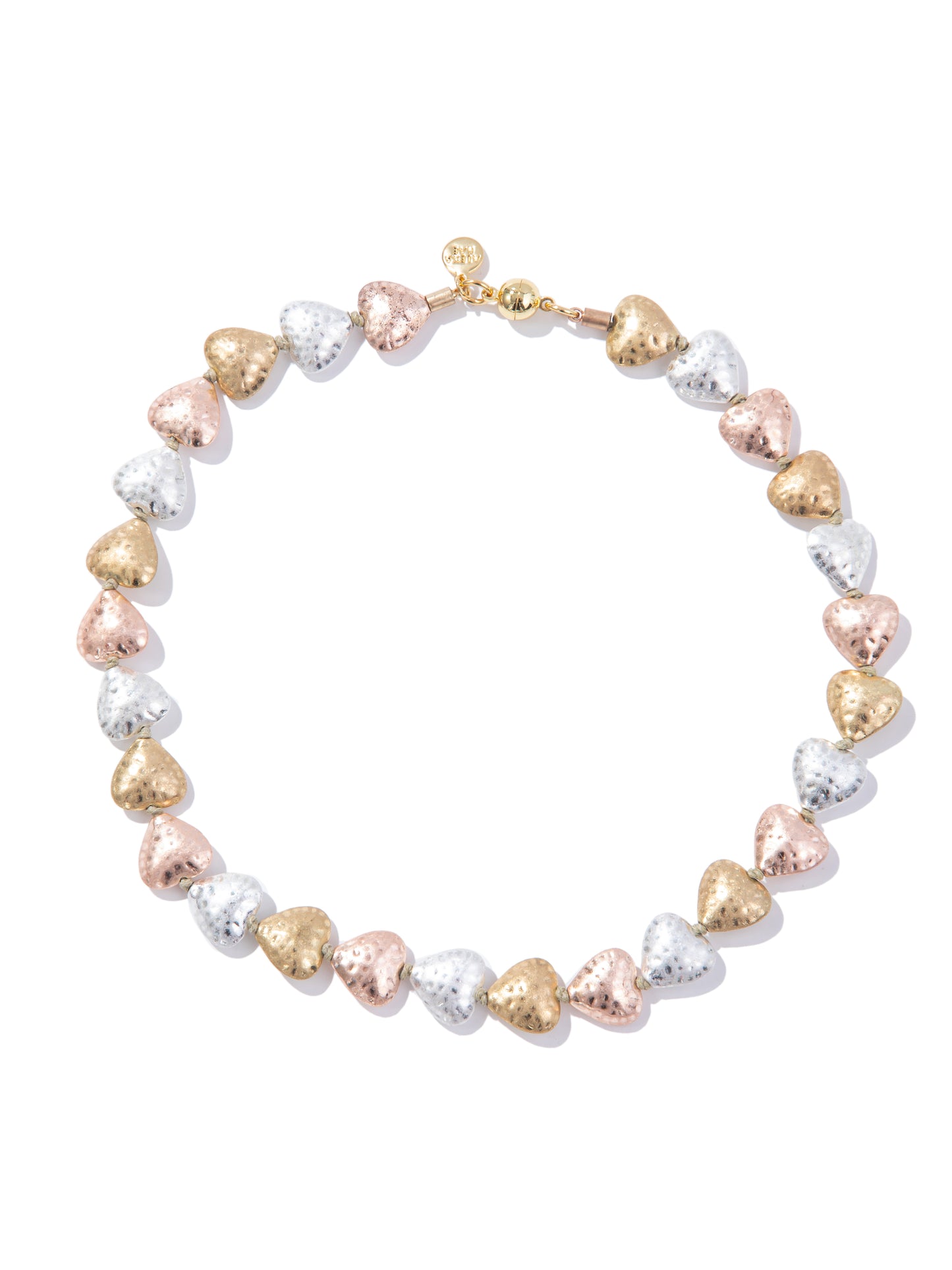 Uncharted Love Necklace - Rose Gold Silver Gold Mix